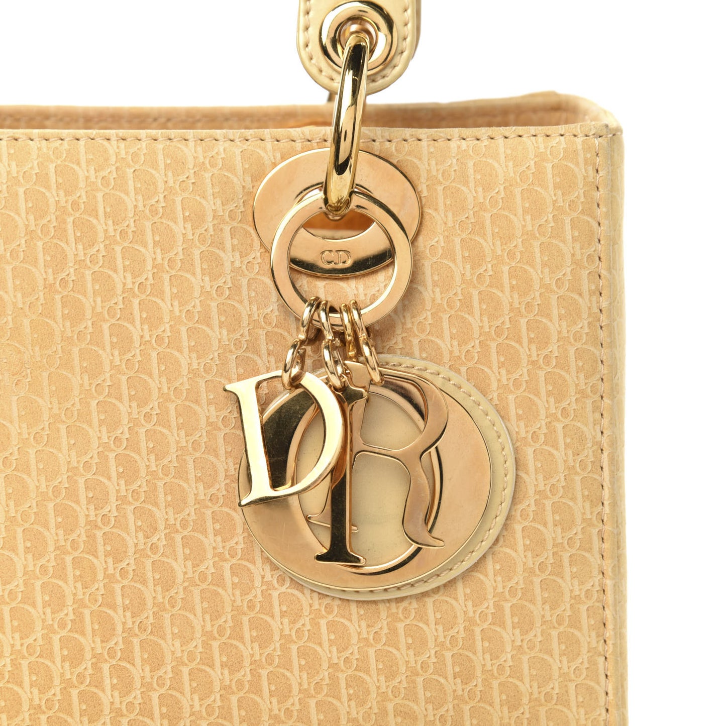 Nubuck Diorissimo Medium Lady Dior Gold
