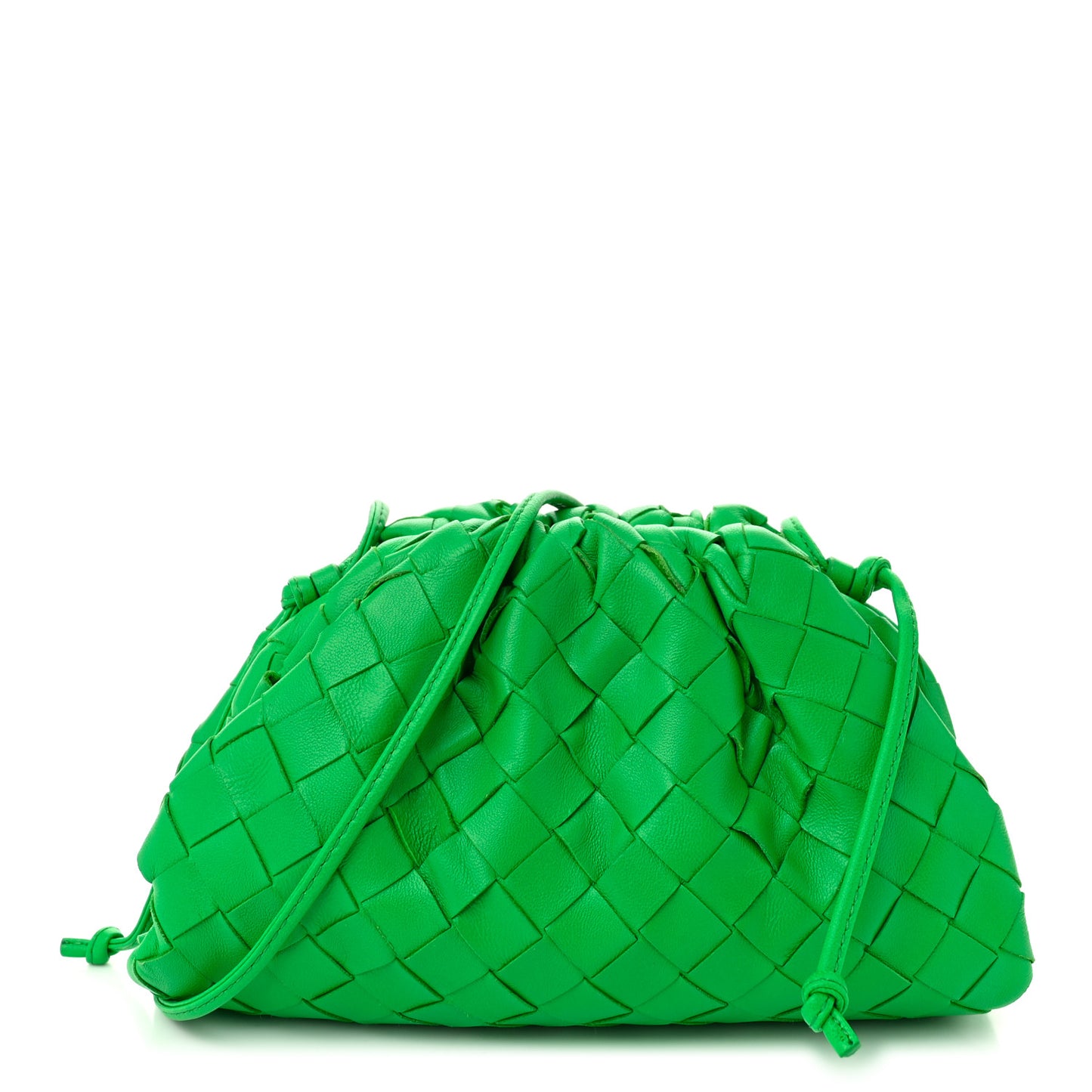 Nappa Intrecciato The Mini Pouch Clutch Parakeet
