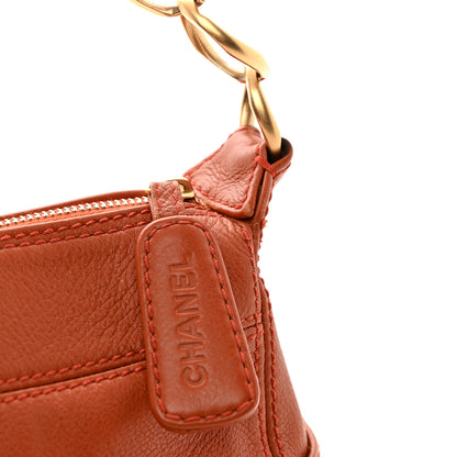 Chanel Calfskin Timeless CC Shoulder Bag Orange 13 of 17