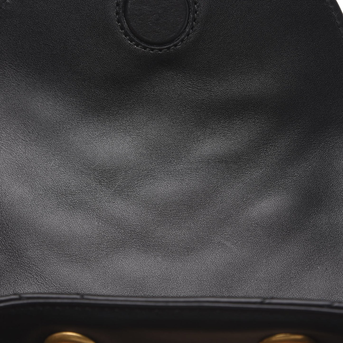Calfskin Matelasse GG Marmont Flap Backpack Black