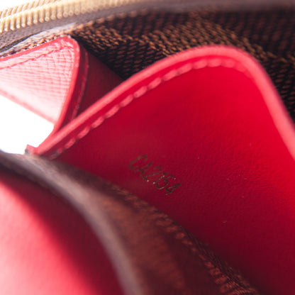 Louis Vuitton Damier Ebene Emilie Wallet Red 7 of 7