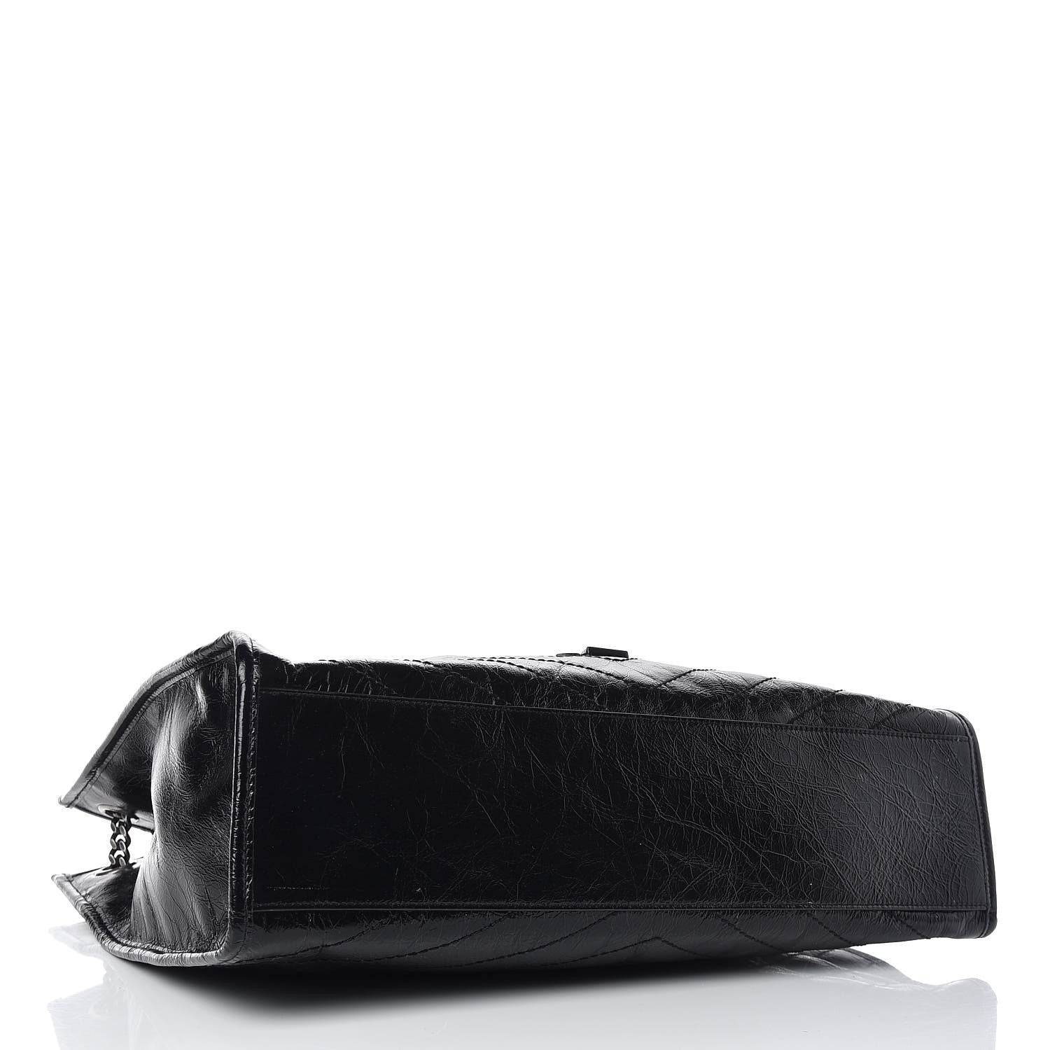 Saint Laurent Crinkled Calfskin Matelasse Monogram Niki Shoulder Bag Black 4 of 10