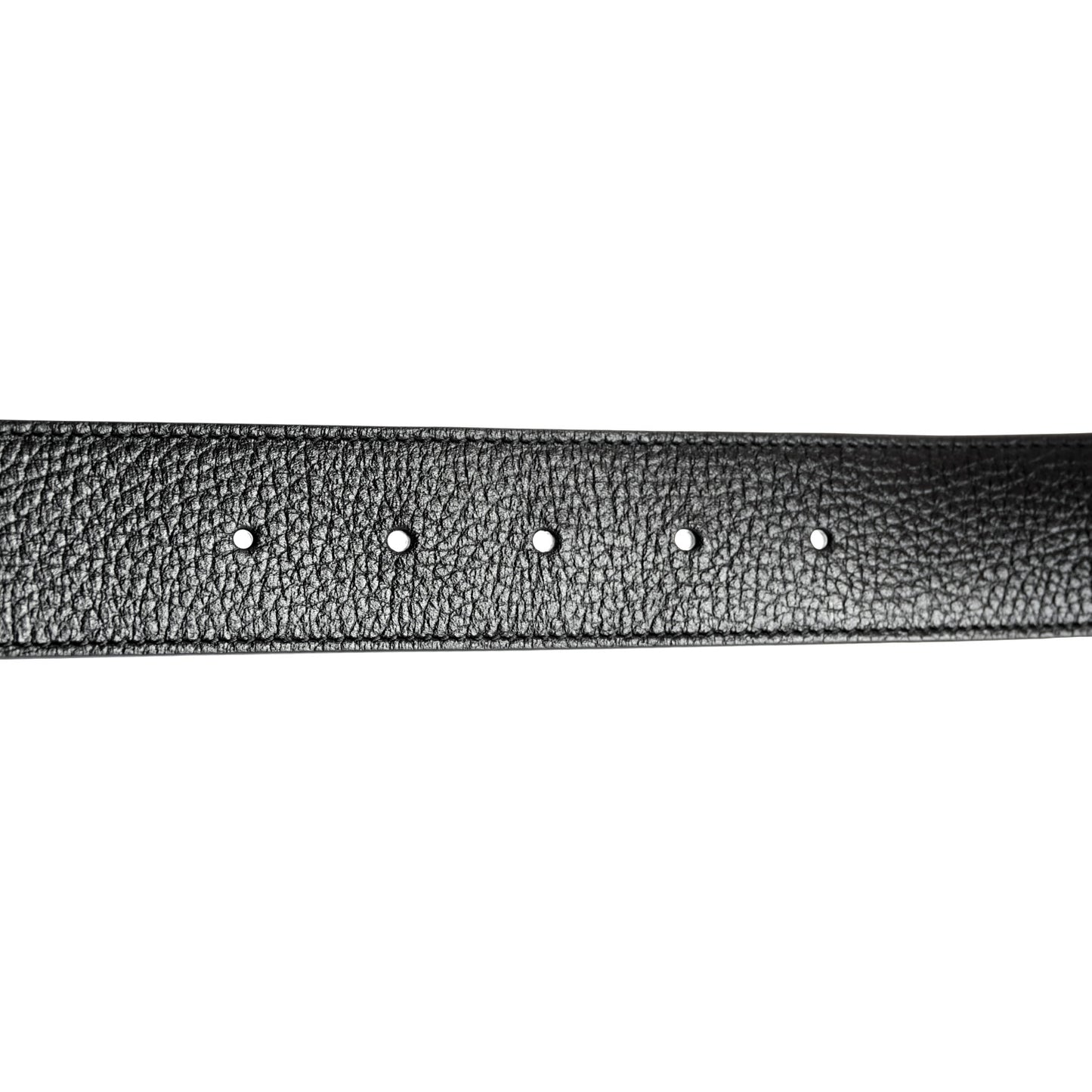 Dollar Calfskin Double G Reversible 37mm Belt 90 36 Black New Acero