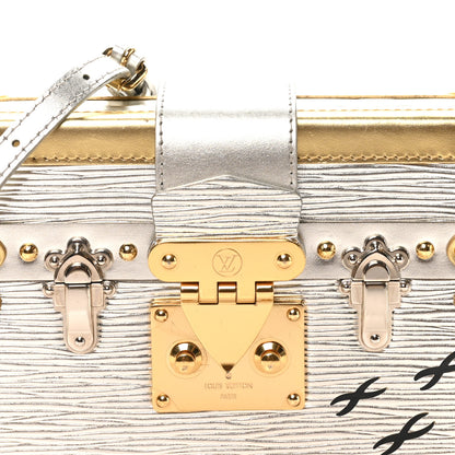 Louis Vuitton Metallic Epi Petite Malle Silver 7 of 9