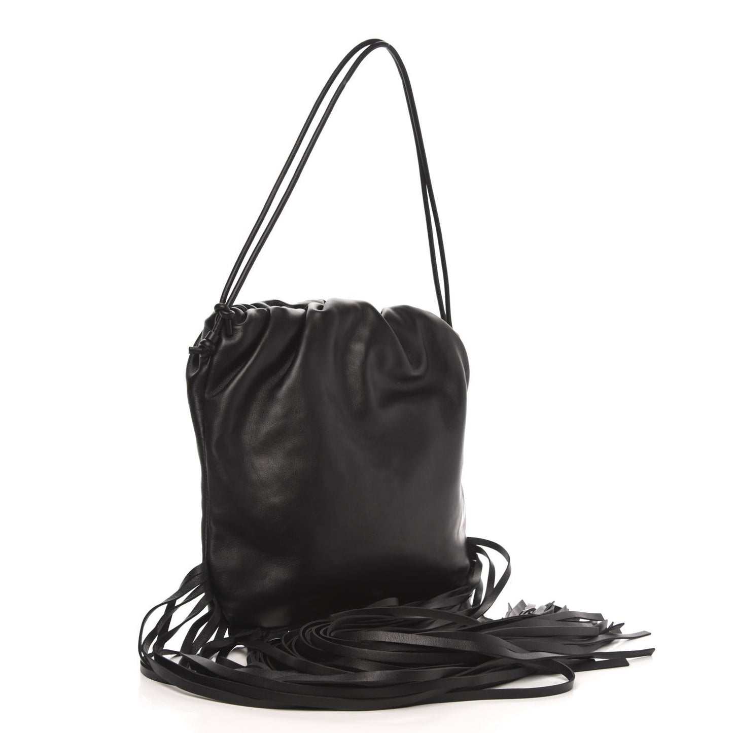 Nappa The Fringe Pouch Shoulder Bag Black