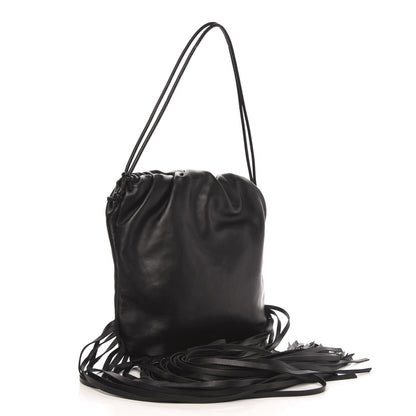 Bottega Veneta Nappa The Fringe Pouch Shoulder Bag Black 4 of 7