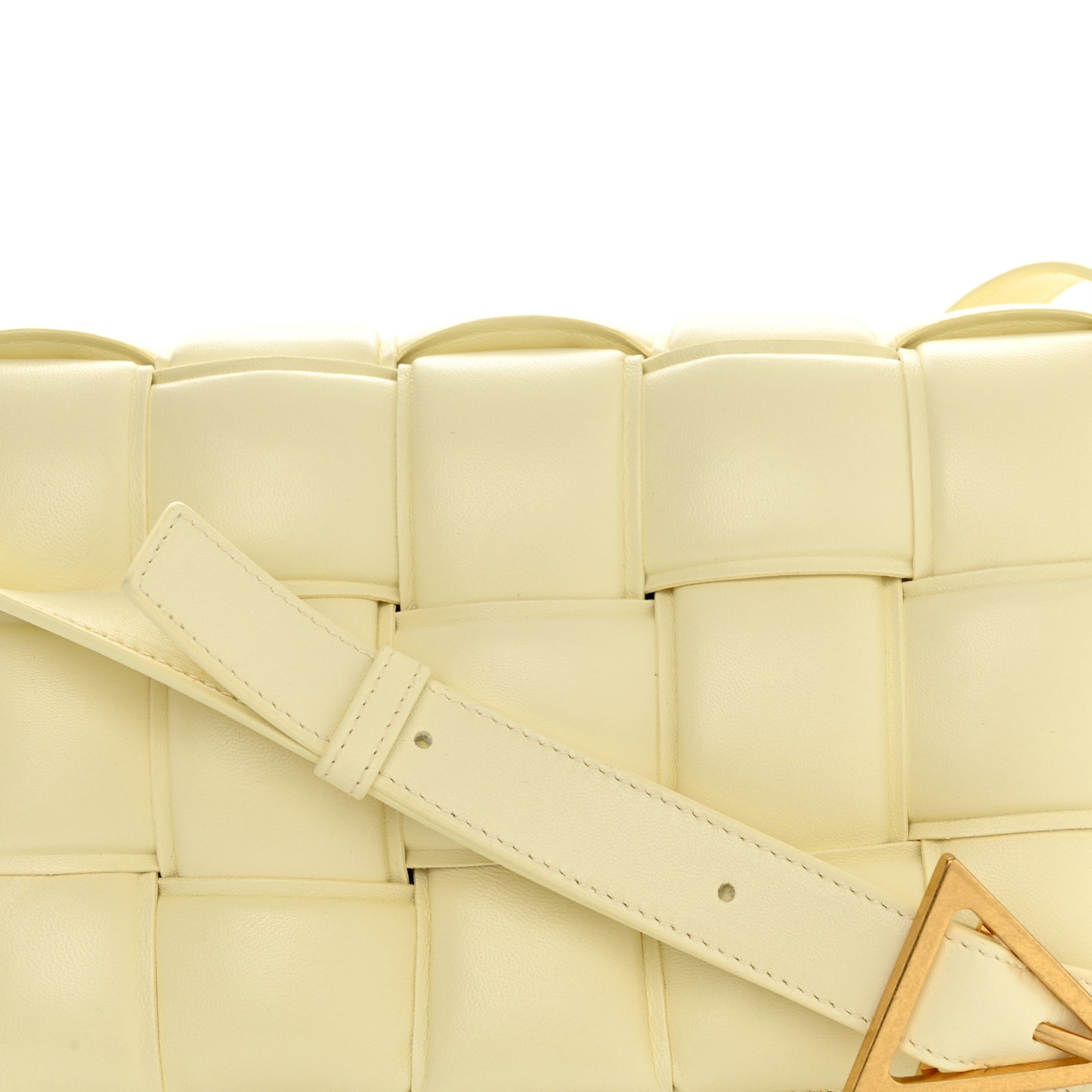 Nappa Maxi Intreccio Padded Cassette Crossbody Bag Zest