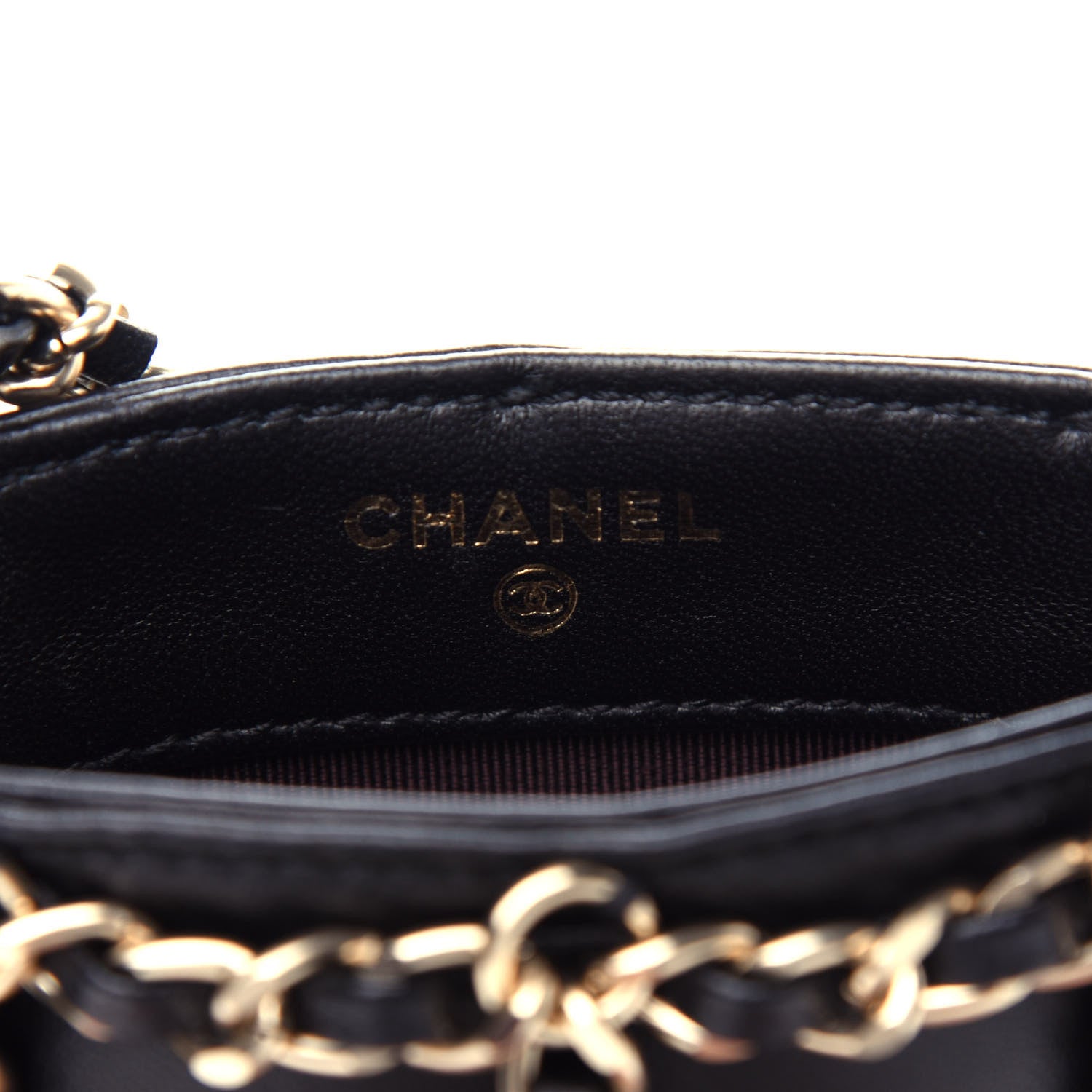 Chanel Lambskin Tech Me Out Clutch With Chain Black 6 of 12