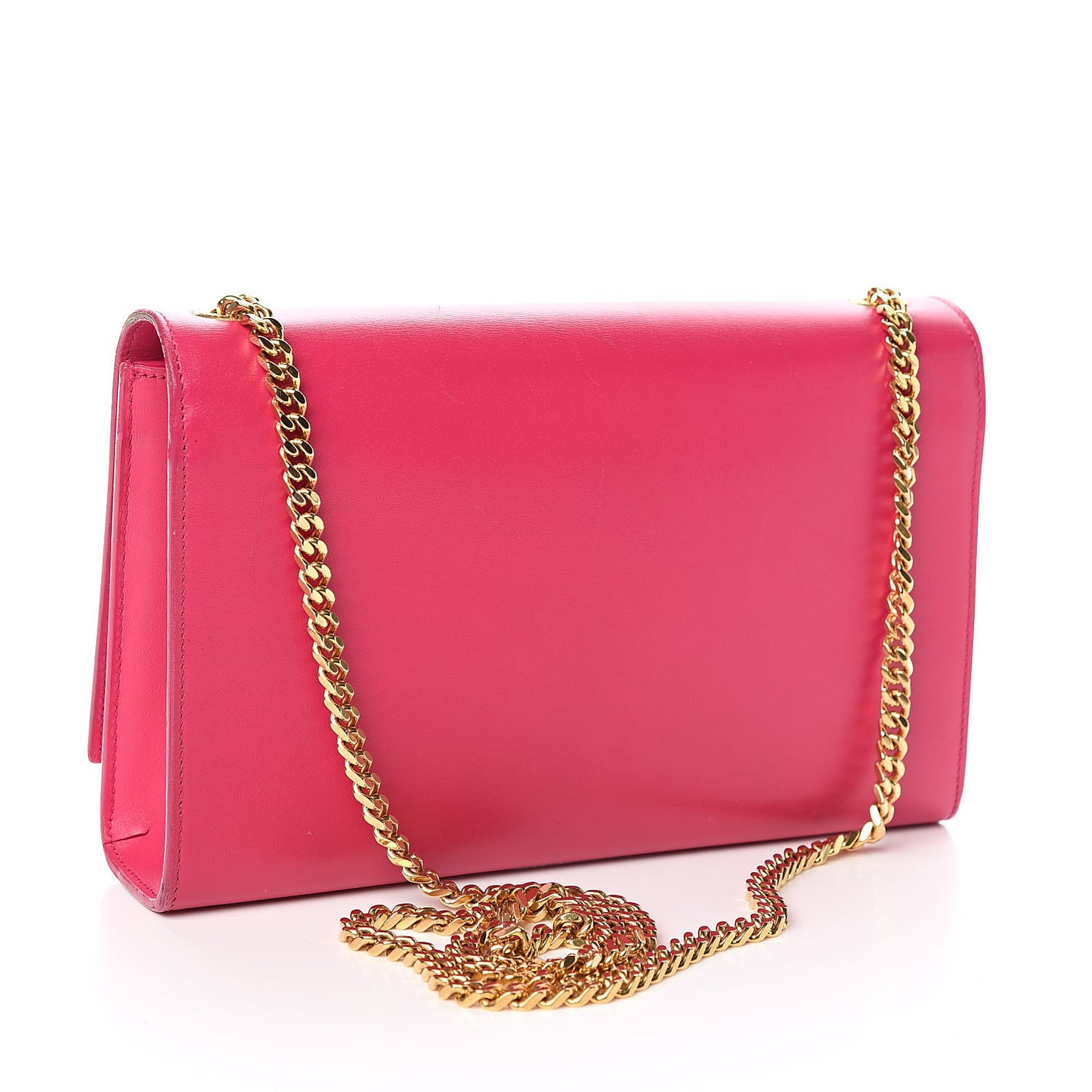 Smooth Calfskin Medium Classic Monogram Kate Tassel Satchel Fuchsia