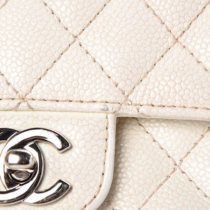 Chanel Caviar Quilted East West Flap White 11 of 18
