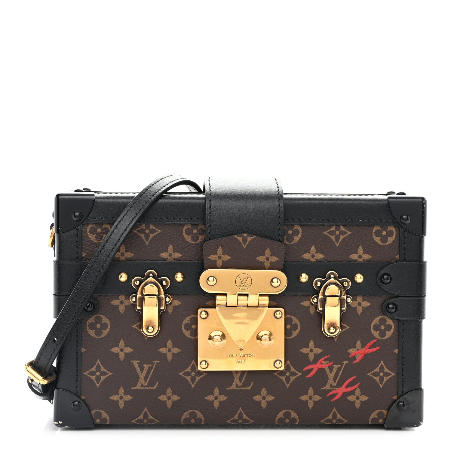 Louis Vuitton Monogram Petite Malle Black 1 of 13