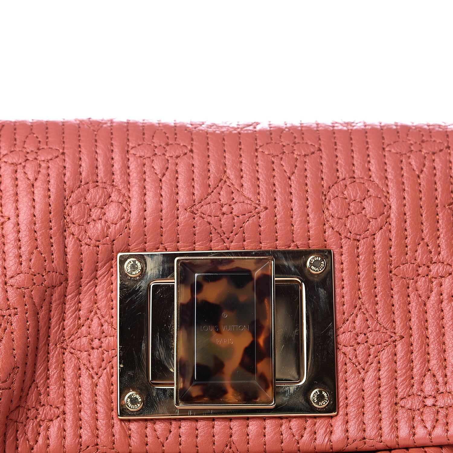 Louis Vuitton Calfskin Quilted Monogram Altair Clutch Rose 12 of 12
