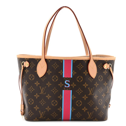 Louis Vuitton Monogram My LV Heritage Neverfull PM Fuchsia Blue Clair 1 of 8