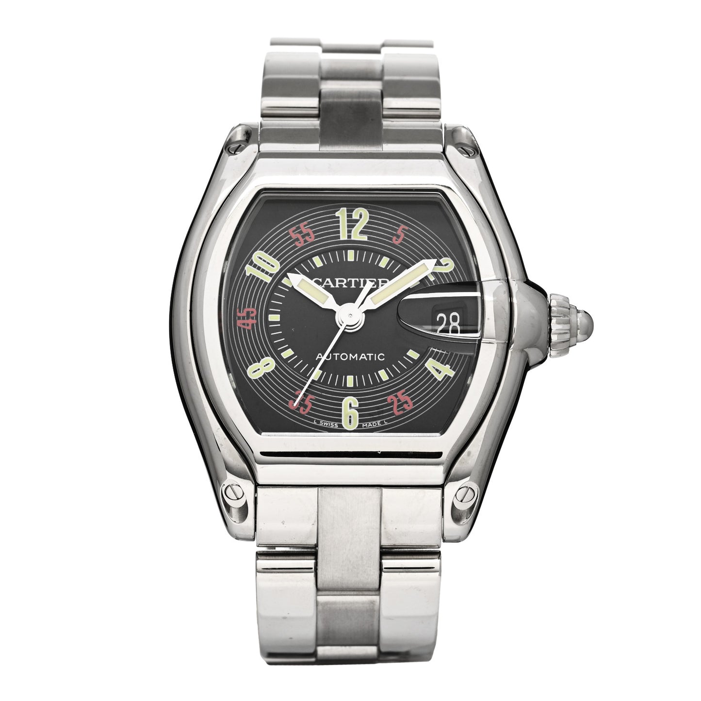 Stainless Steel 37mm Roadster Automatic Watch Black