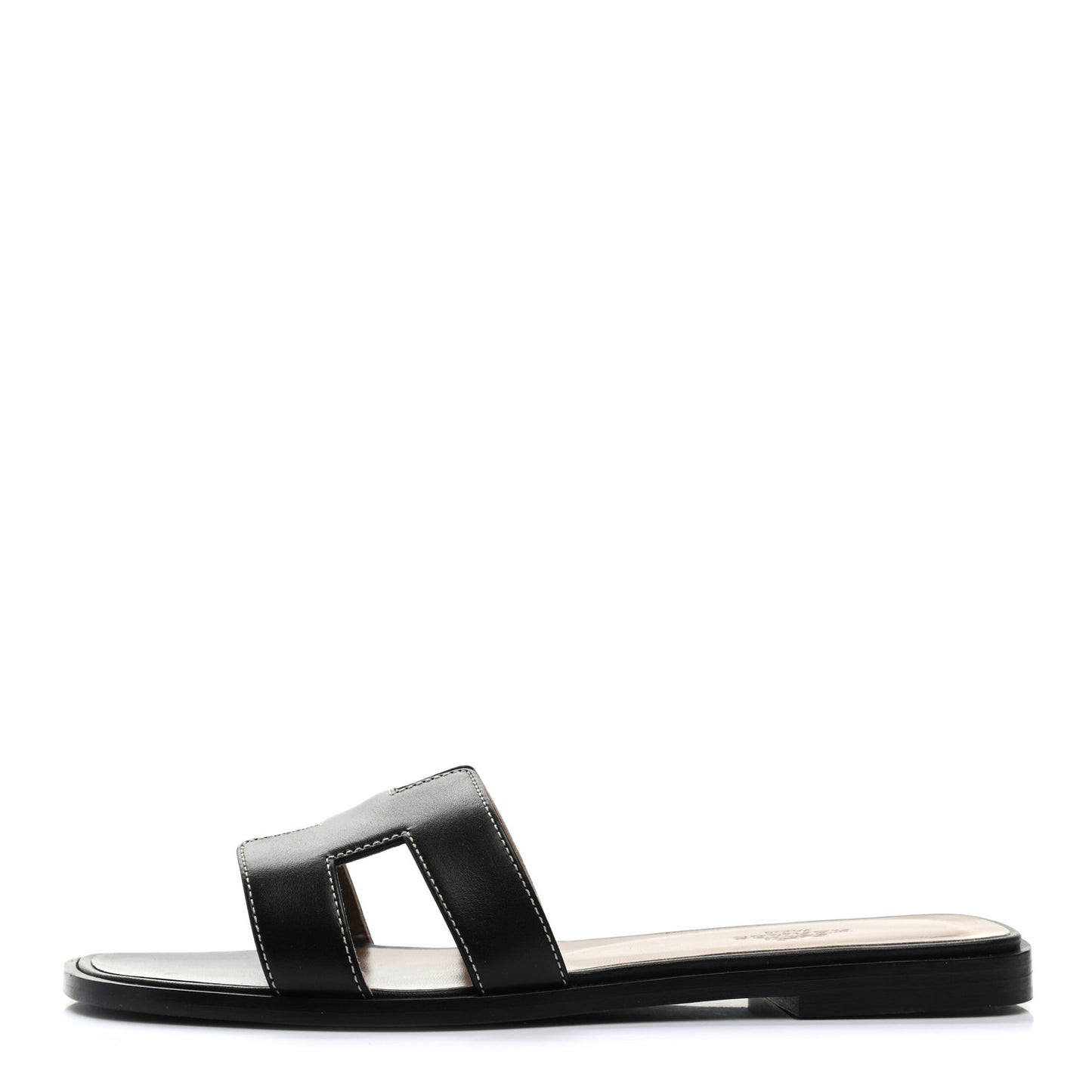 Box Calfskin Oran Sandals 36.5 Black