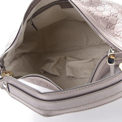 Gucci Metallic Guccissima Large GG Twins Hobo Mauve 5 of 9
