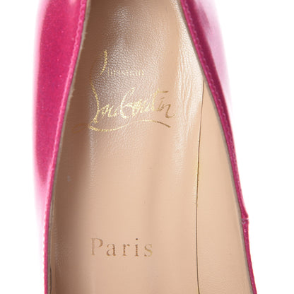 Christian Louboutin Patent Glitter 100 Pumps 37.5 Pink 7 of 7