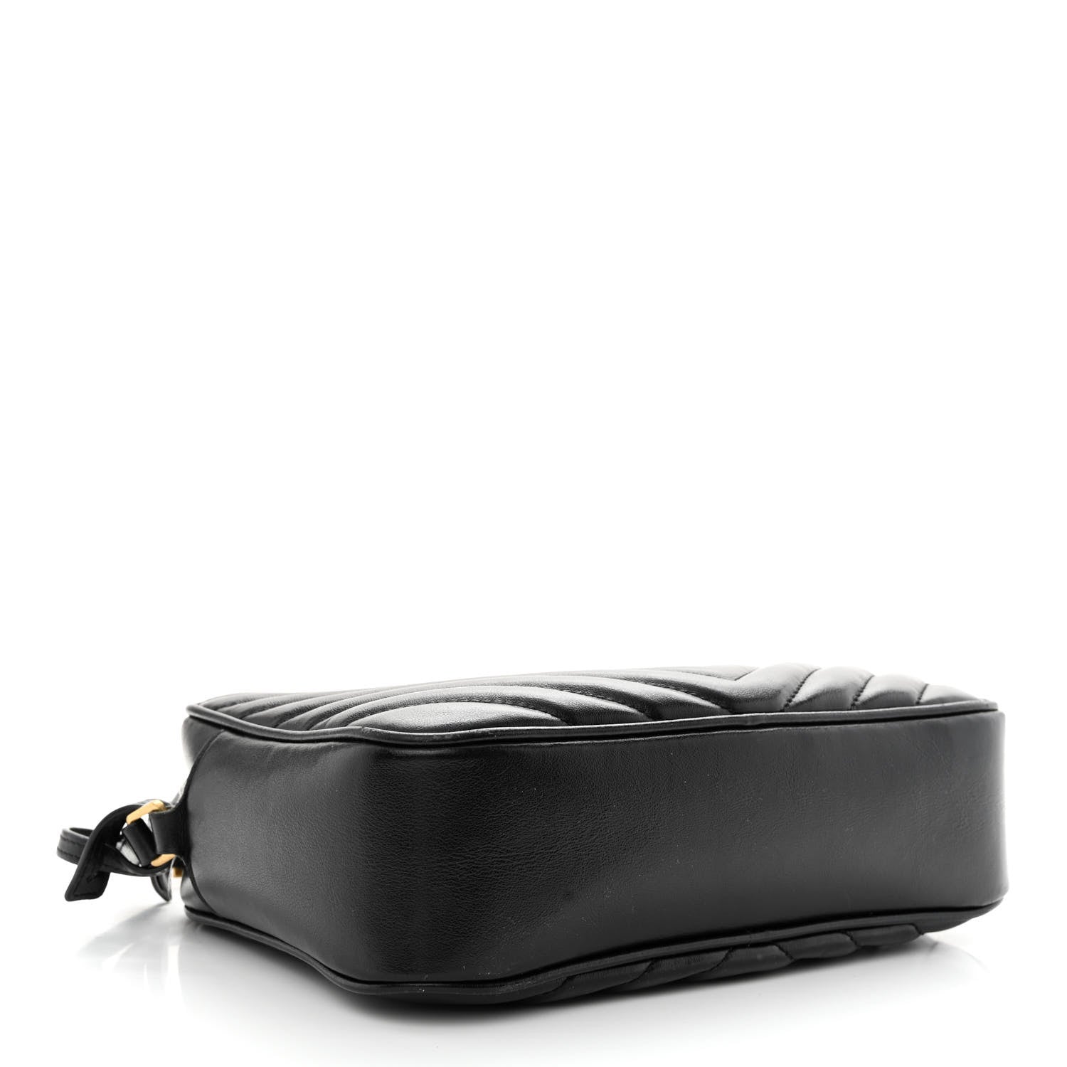 Saint Laurent Calfskin Matelasse Monogram Lou Camera Bag Black 4 of 12
