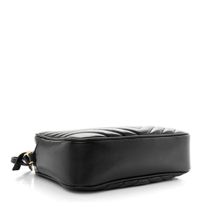 Saint Laurent Calfskin Matelasse Monogram Lou Camera Bag Black 4 of 12