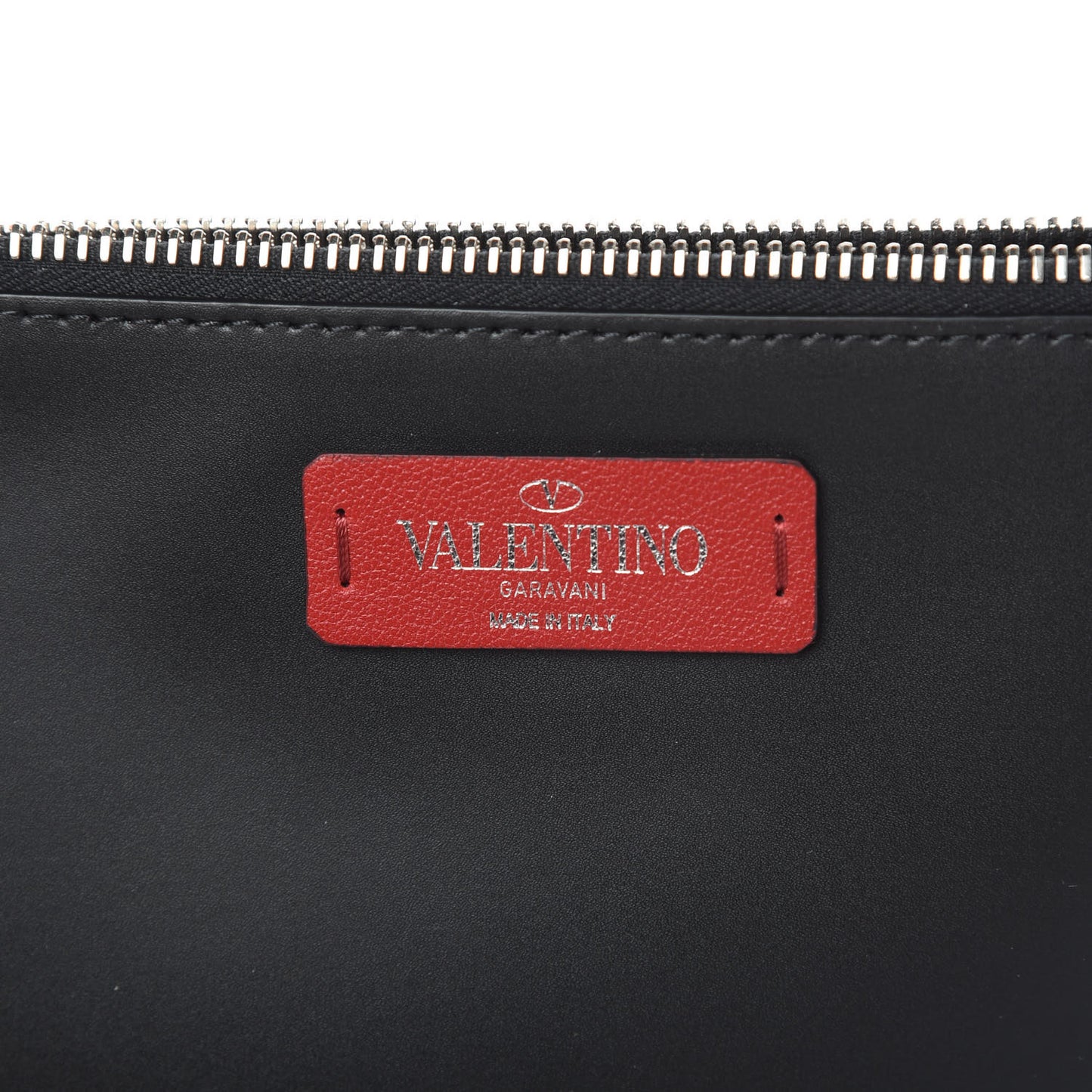 Printed Calfskin VLTN Tote Bag White