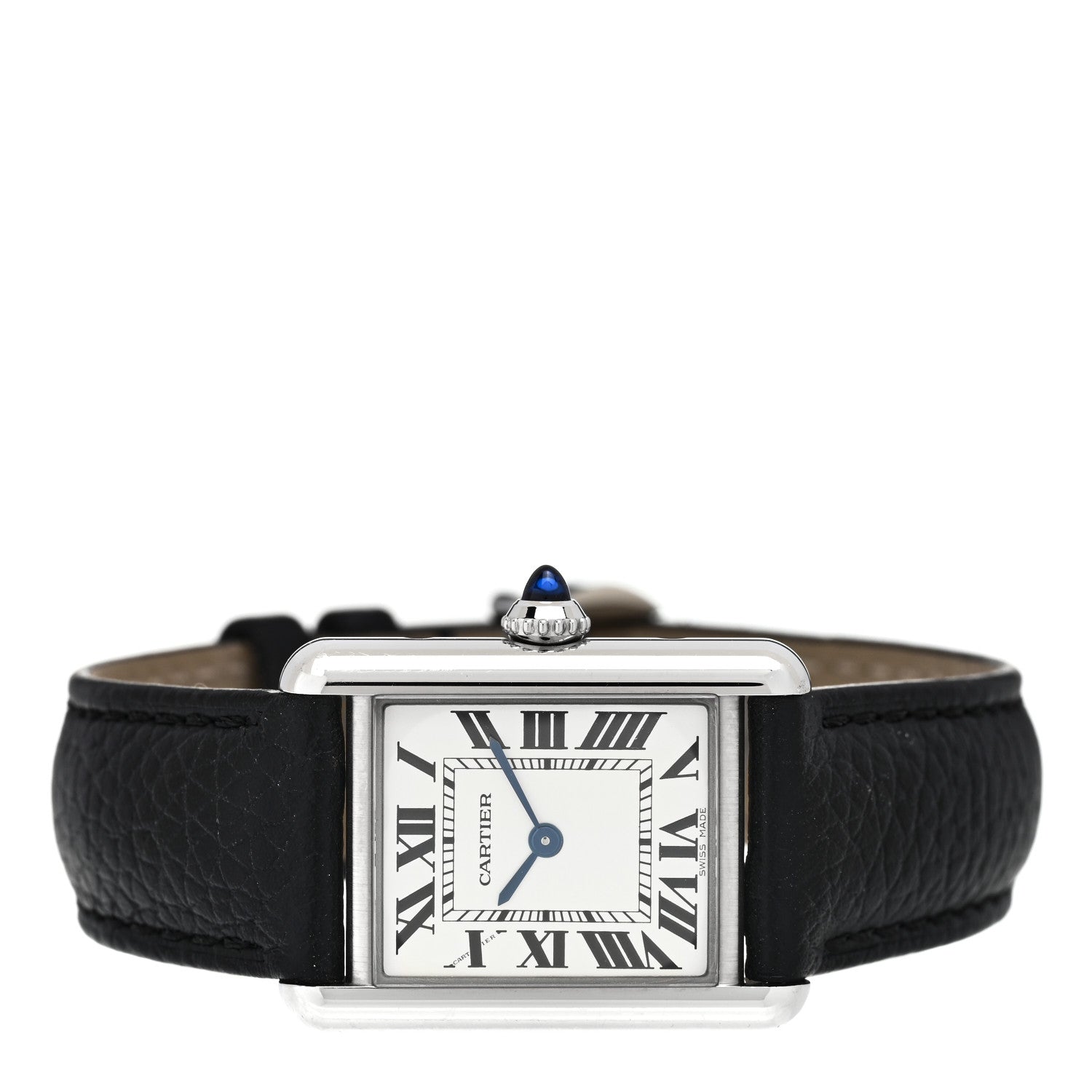 Cartier Stainless Steel Calfskin 22mm Must de Cartier Tank Quartz Watch 2 of 5