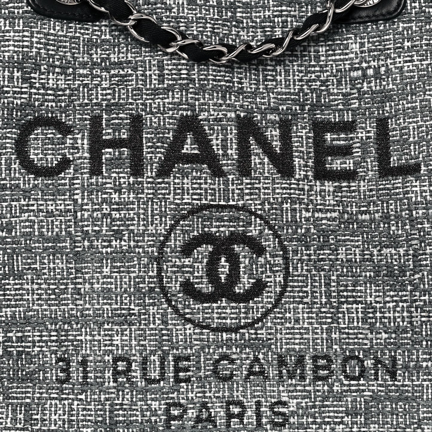 Canvas Medium Deauville Tote Charcoal