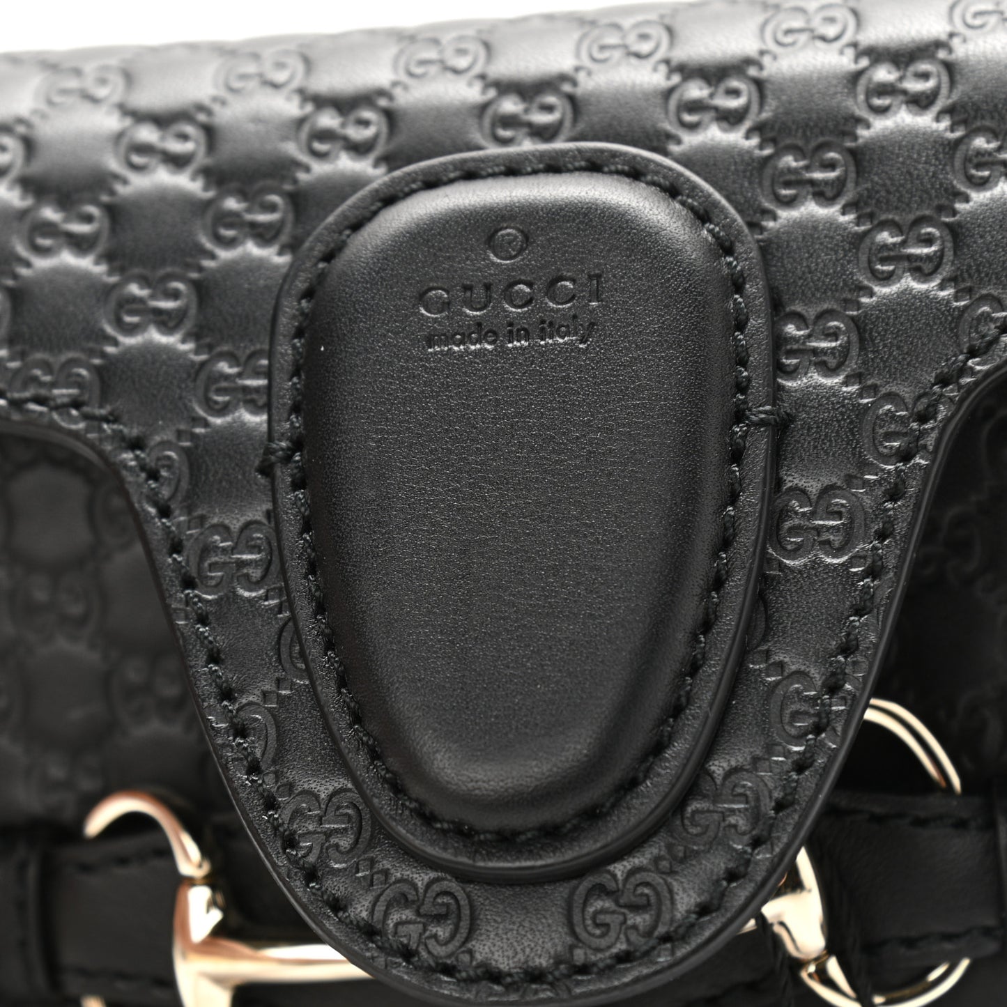 Microguccissima Mini Emily Shoulder Bag Black
