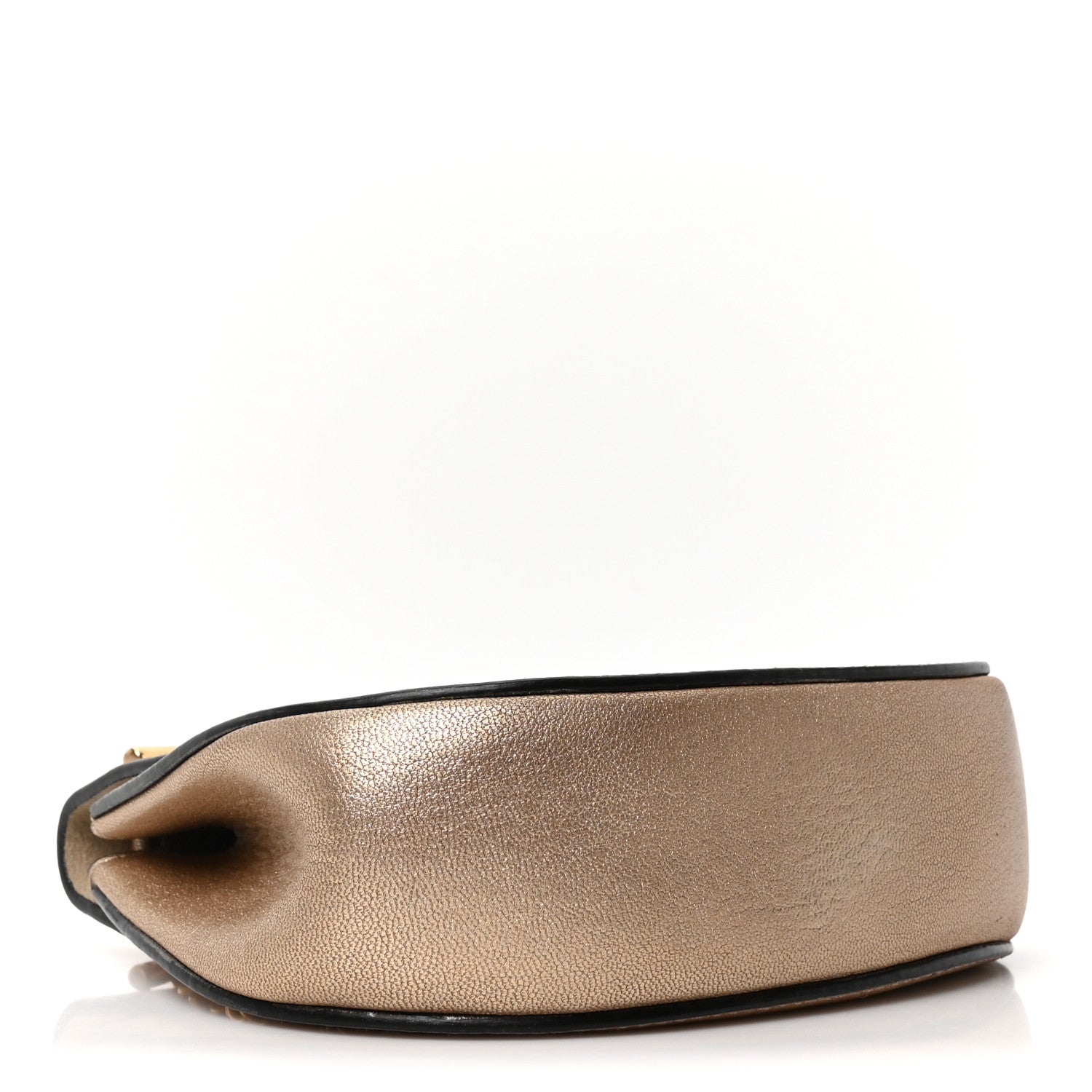 Chloe Metallic Grained Goatskin Nano Drew Shoulder Bag  Abstract Gold 4 of 9