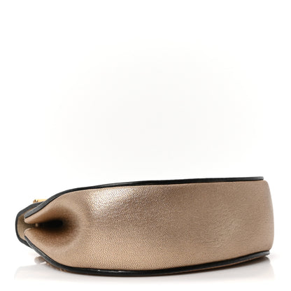 Chloe Metallic Grained Goatskin Nano Drew Shoulder Bag  Abstract Gold 4 of 9