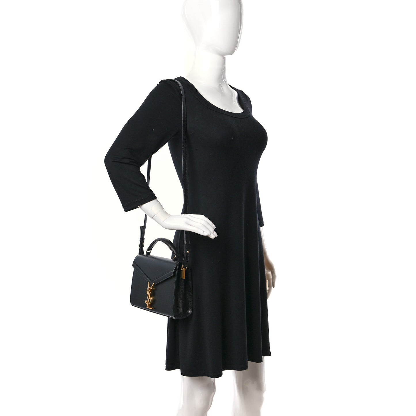 Grain de Poudre Mini Classic Monogram Cassandra Top Handle Black