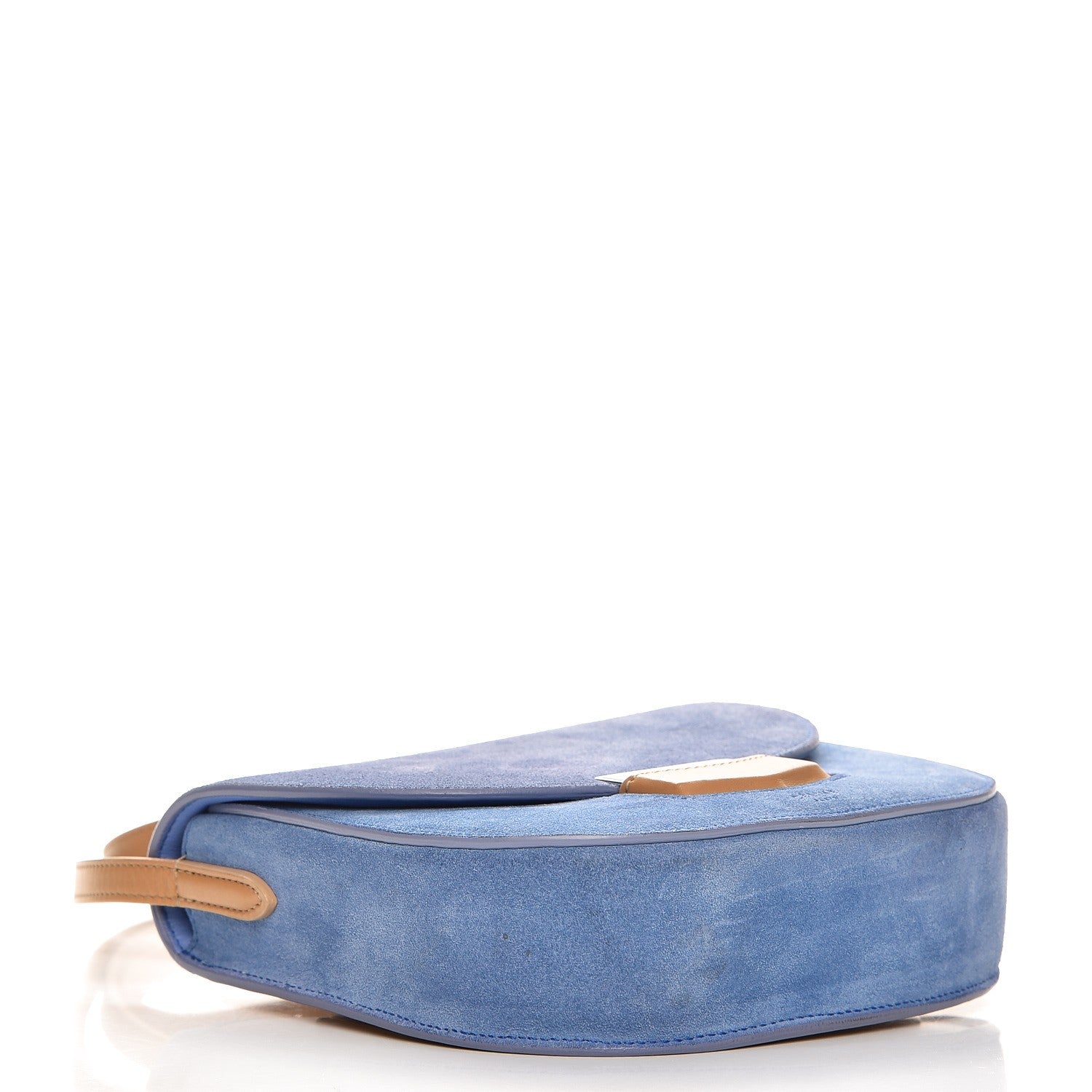 Celine Suede Small Trotteur Porcelain 4 of 8