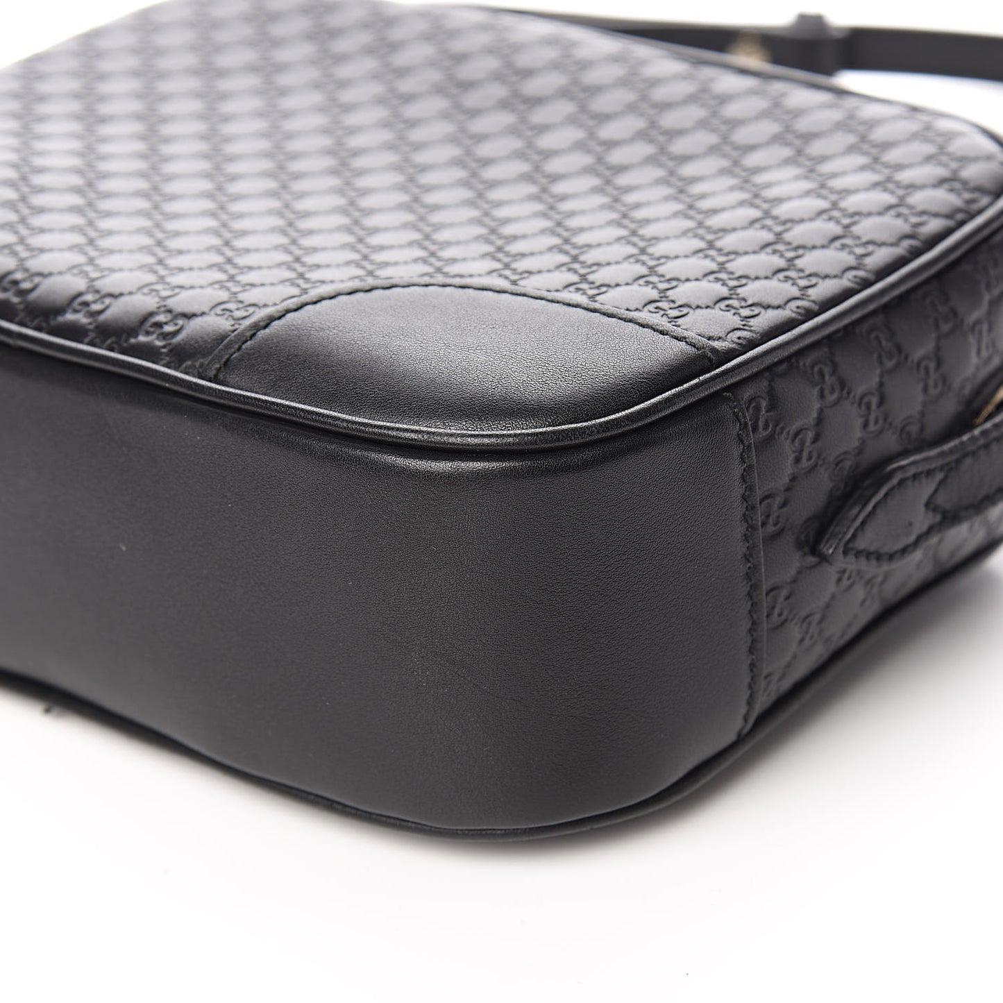 Microguccissima Mini Bree Messenger Bag Black
