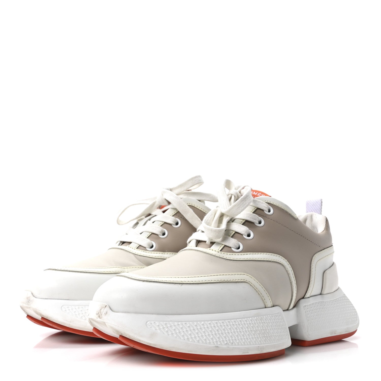 Hermes Calfskin Womens Giga Sneakers 37 Multicolor White Gomma 4 of 9