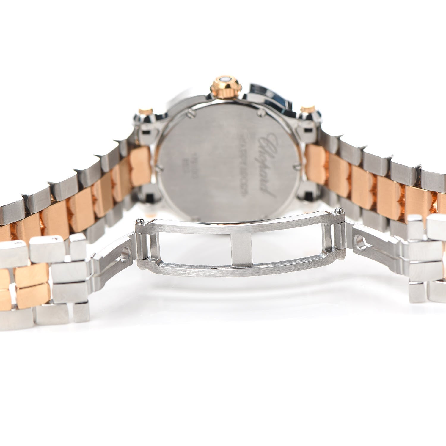 Chopard Stainless Steel 18K Rose Gold 5 Diamond 30mm Happy Sport Automatic Watch 5 of 6