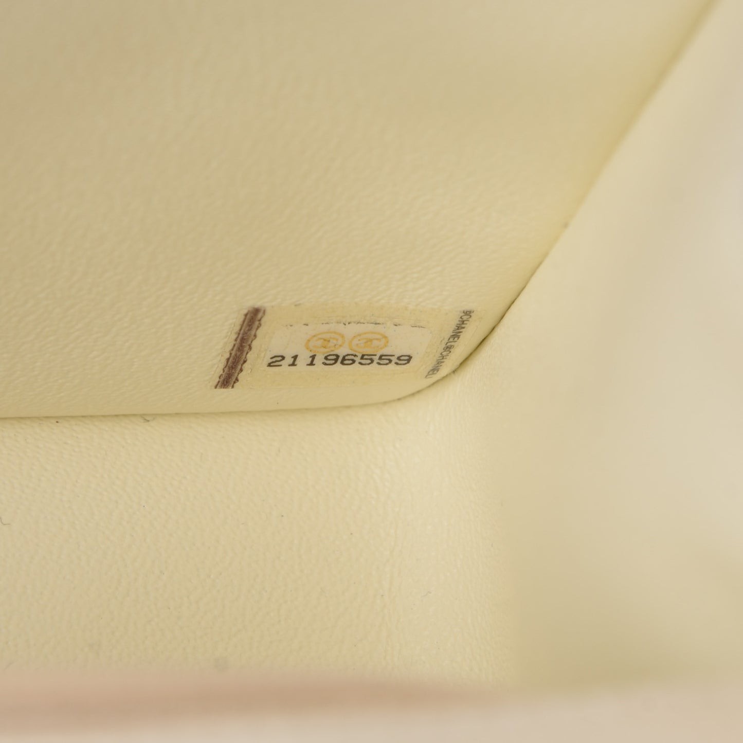 Lambskin Quilted Mini Square Flap Dark White