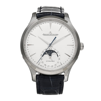 Jaeger-LeCoultre Stainless Steel Alligator 36mm Master Ultra Thin Moon Automatic Watch Q1248420 1 of 5