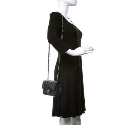 Chanel Lambskin Quilted Mini Rectangular Flap Black 2 of 10