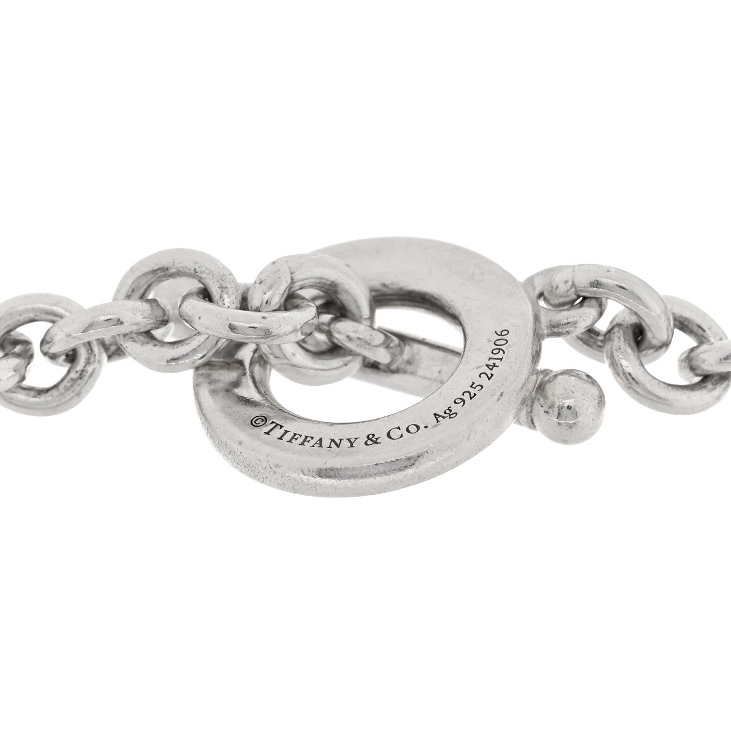 Tiffany Sterling Silver Return to Tiffany Full Heart Toggle Bracelet 3 of 4