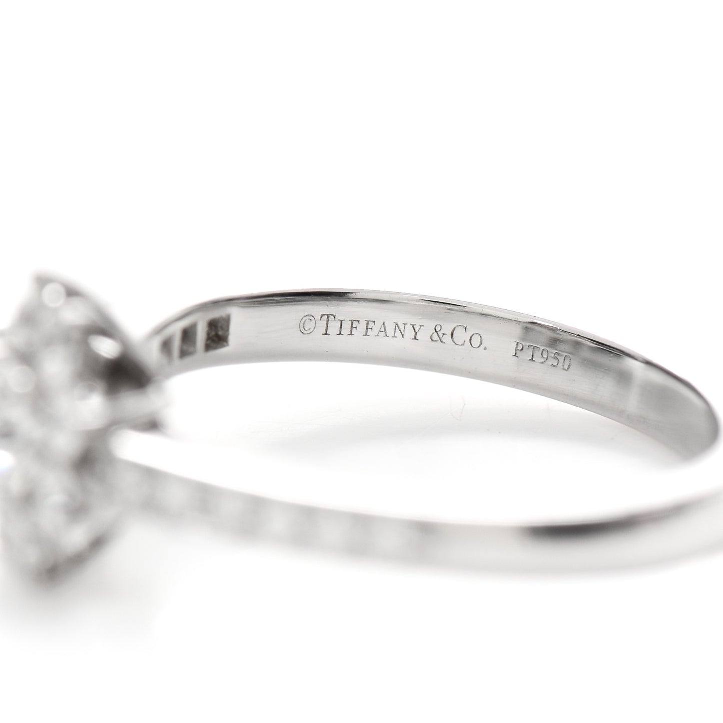 Platinum Diamond .24ct Flower Ring 50 5.25