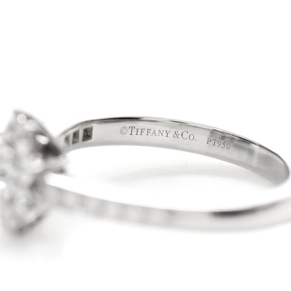 Tiffany Platinum Diamond .24ct Flower Ring 50 5.25 4 of 4
