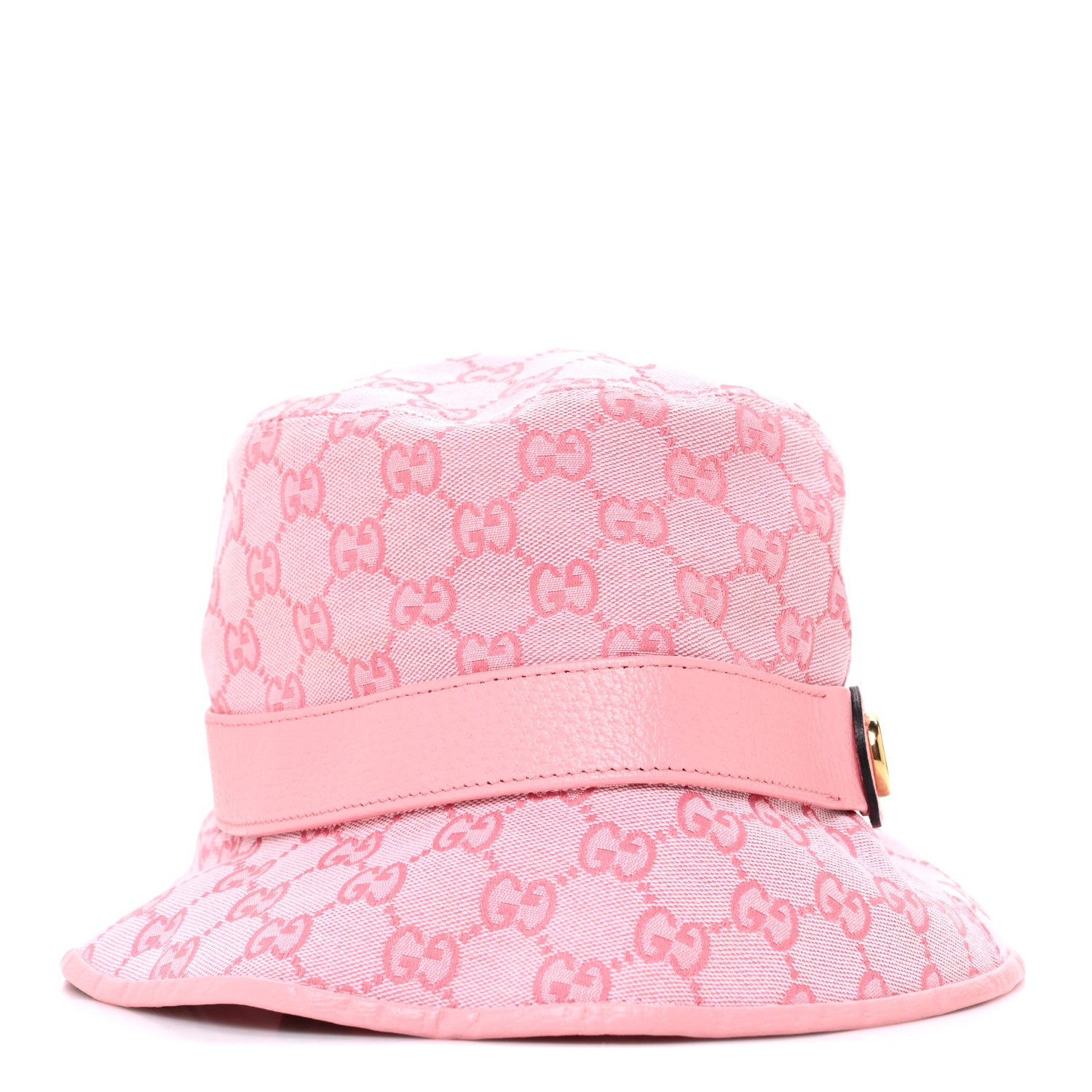 Gucci Monogram Textured Dollar Calfskin GG Jago Bucket Hat XXL  Soft Cotton Candy Dark Cotton Candy 5 of 8