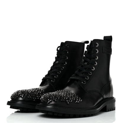 Jimmy Choo Calfskin Studs Mens Turing Ankle Boots 43 Black 3 of 6