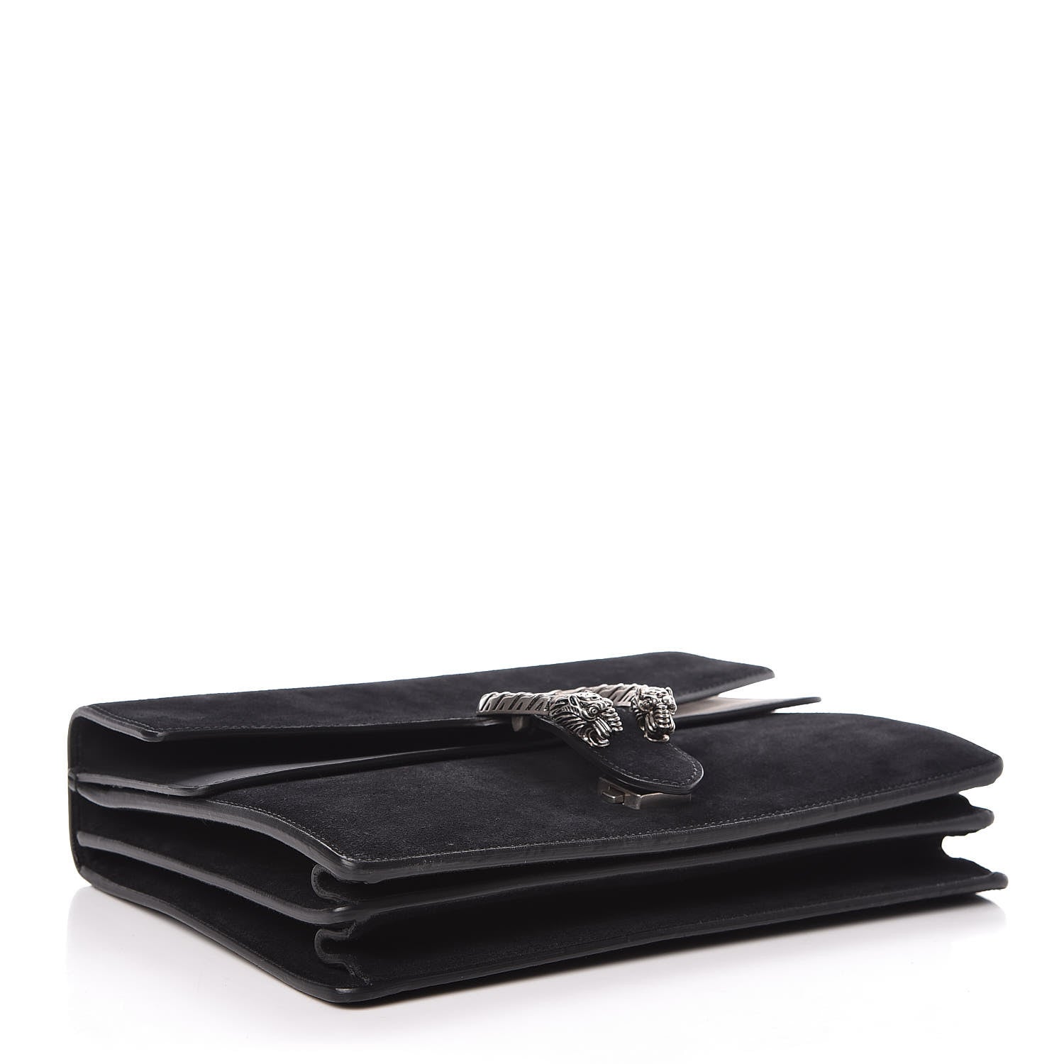 Gucci Suede Medium Dionysus Shoulder Bag Black 4 of 9