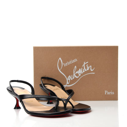 Christian Louboutin Kid Taralita 55 Thong Sandals 37.5 Black 9 of 9