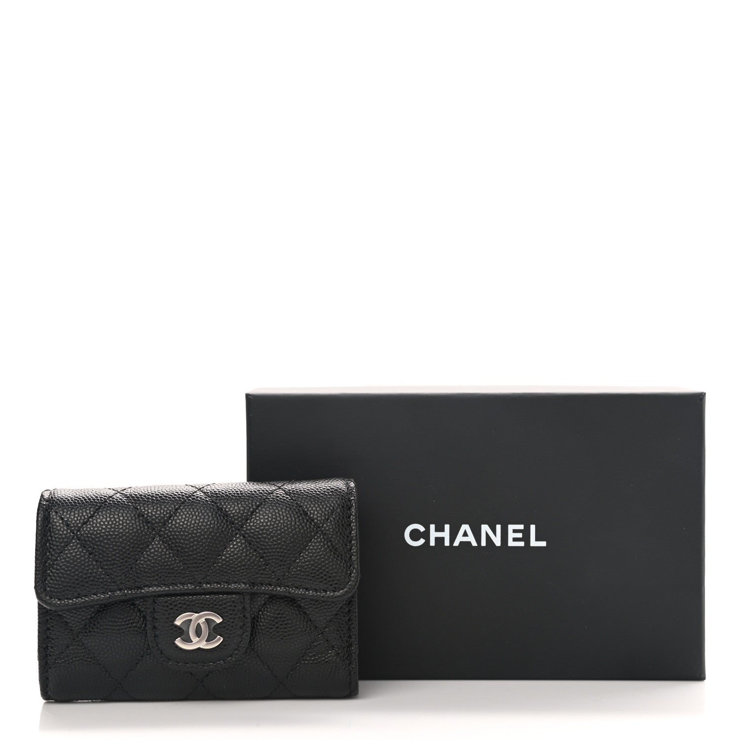 Chanel Caviar Quilted Classic 4 Key Holder Wallet Black 8 of 8