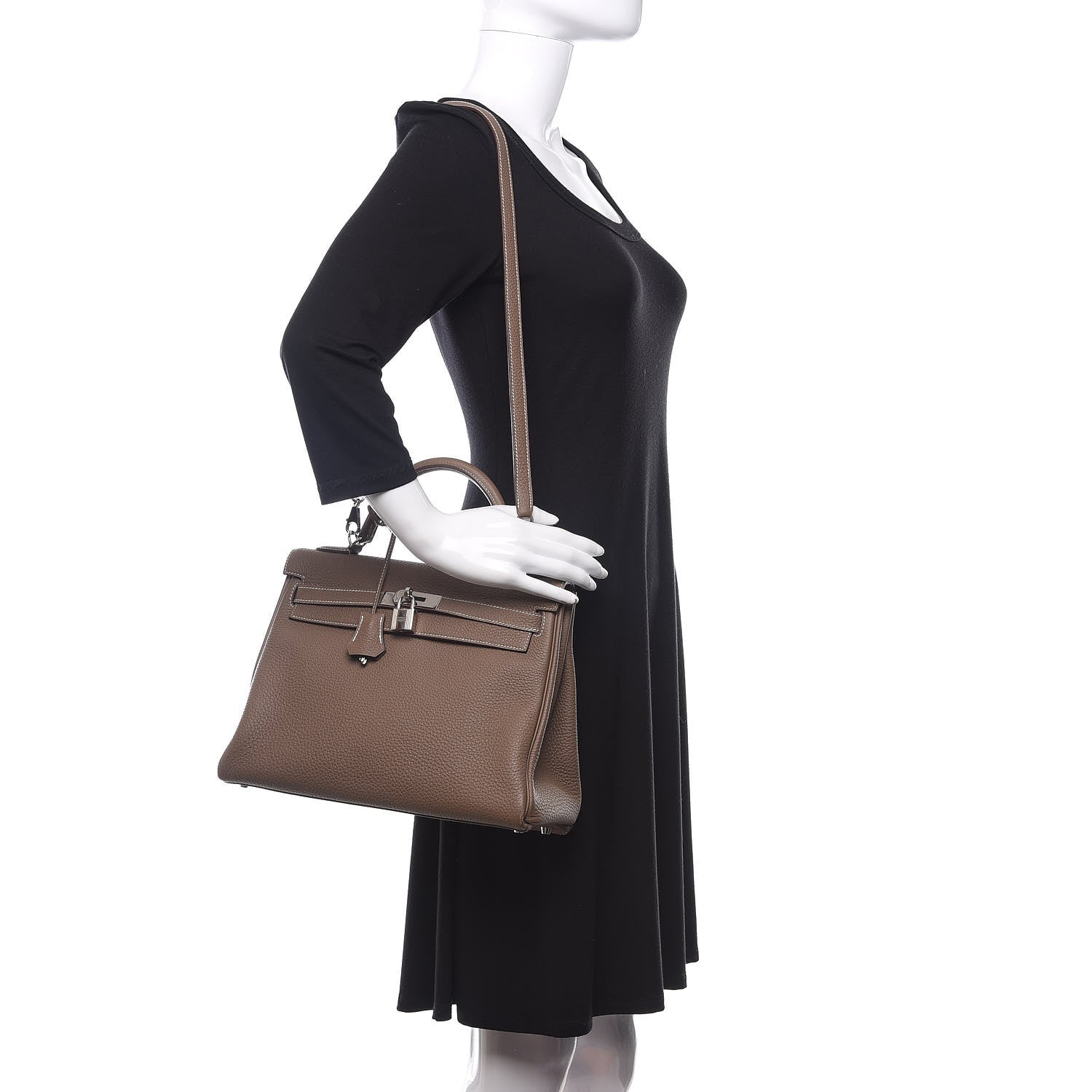 Hermes Togo Kelly Retourne 32 Etoupe 2 of 16