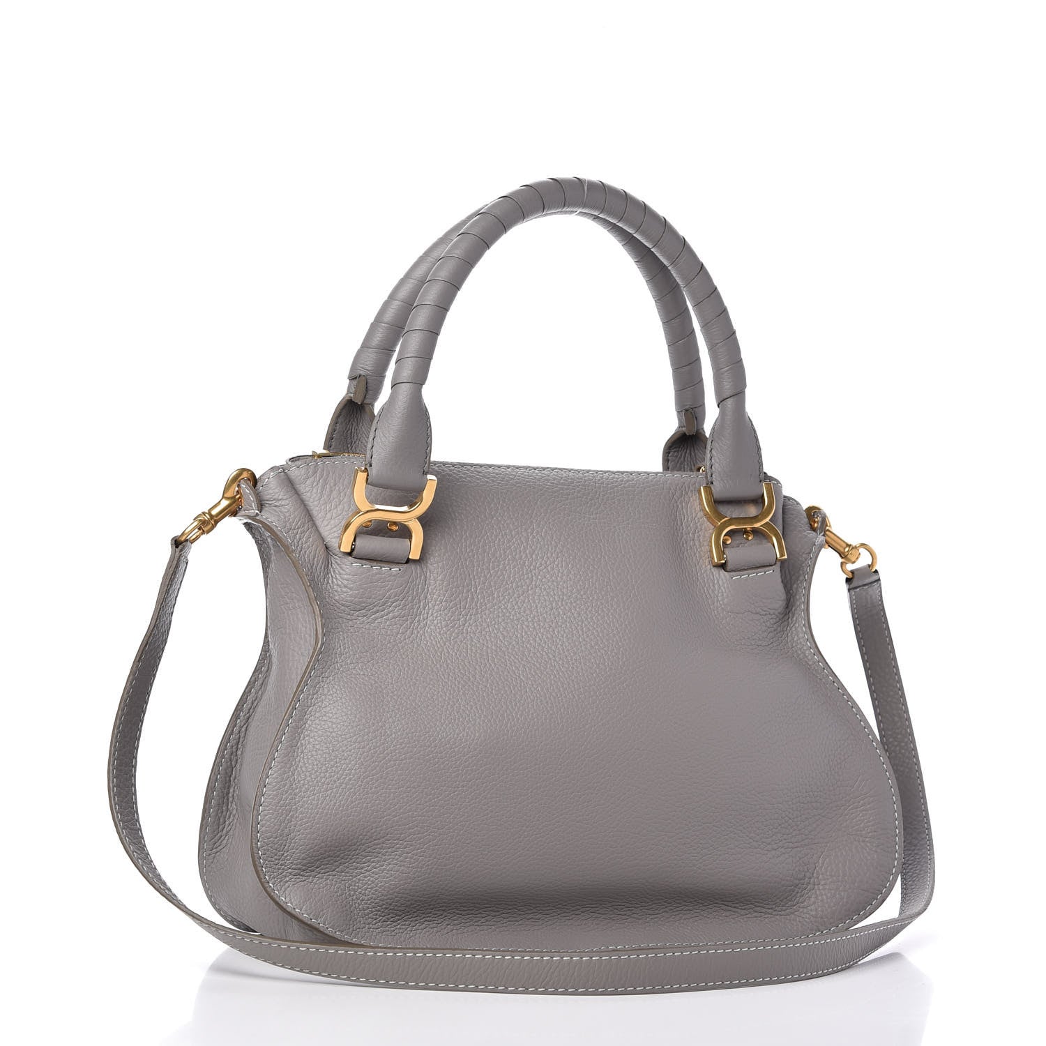 Chloe Calfskin Medium Marcie Satchel Cashmere Grey 3 of 10
