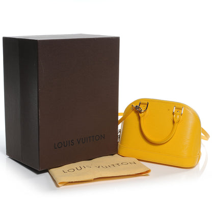 Louis Vuitton Epi Alma BB Citron 5 of 8