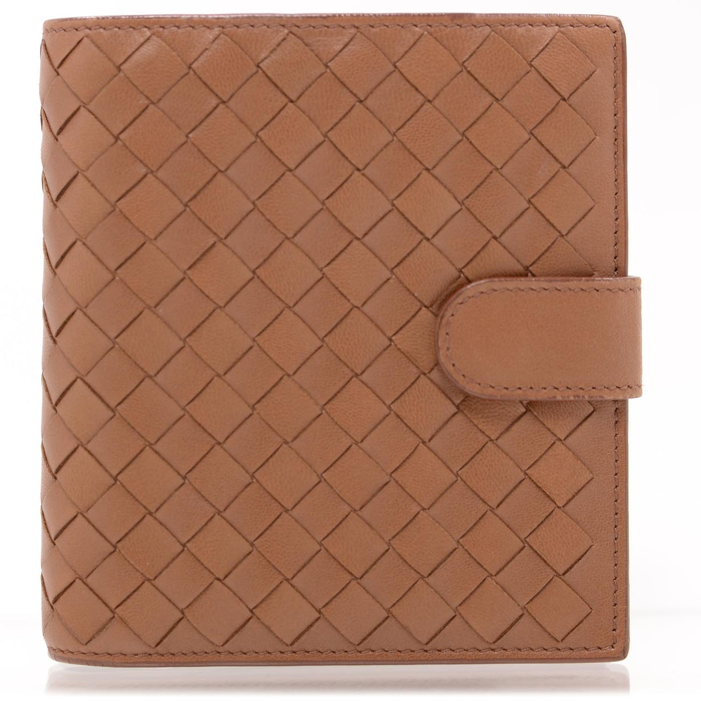 Nappa Intrecciato Medium Wallet Noce