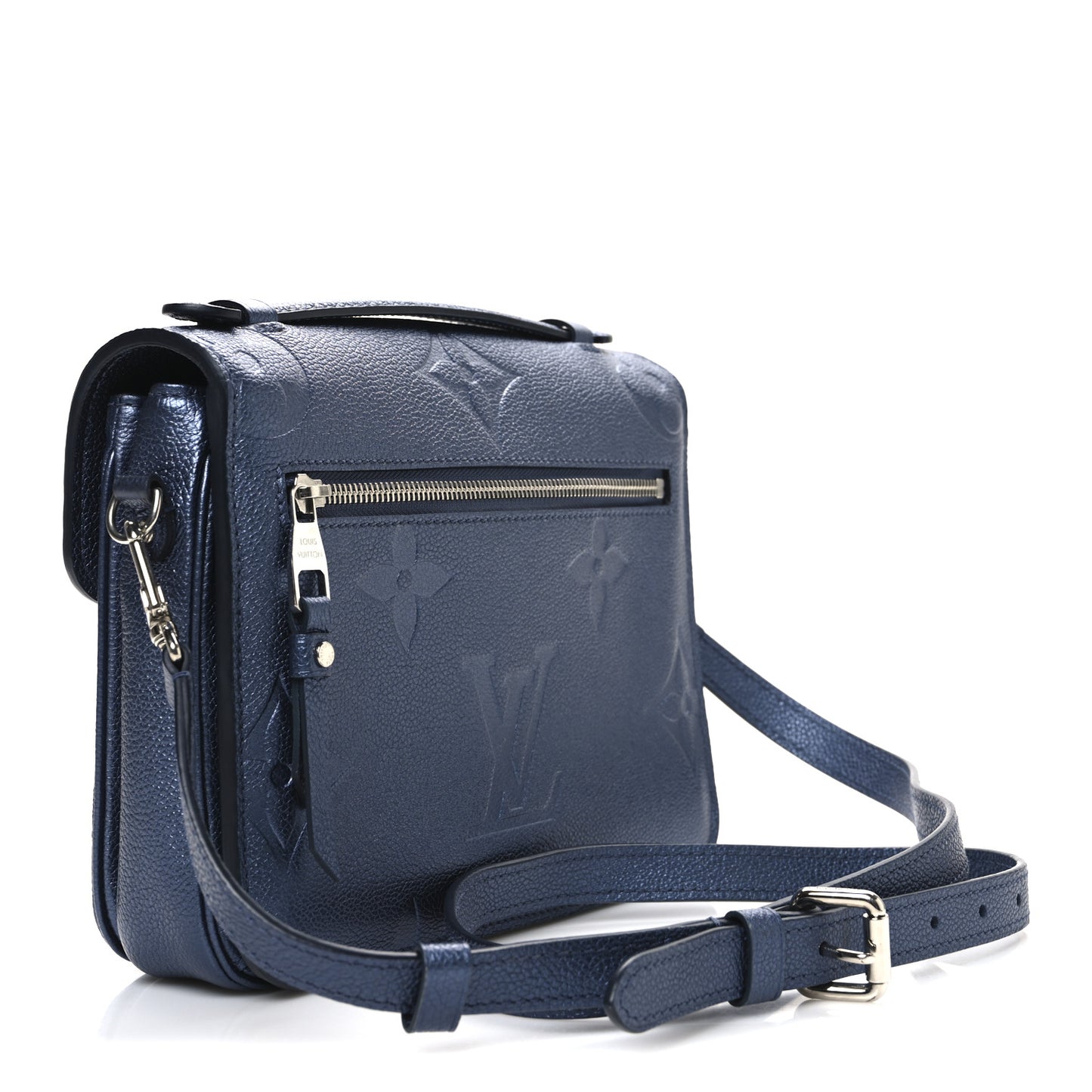 Metallic Empreinte Monogram Giant Pochette Metis Navy Nacre